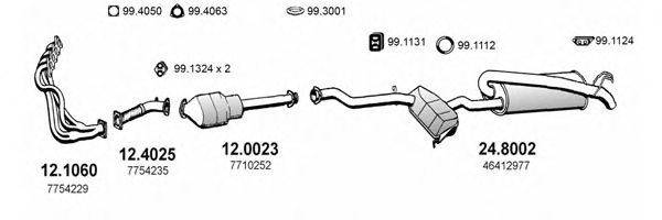 ASSO ART1283 Exhaust System